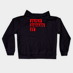 Just Draw It Kids Hoodie